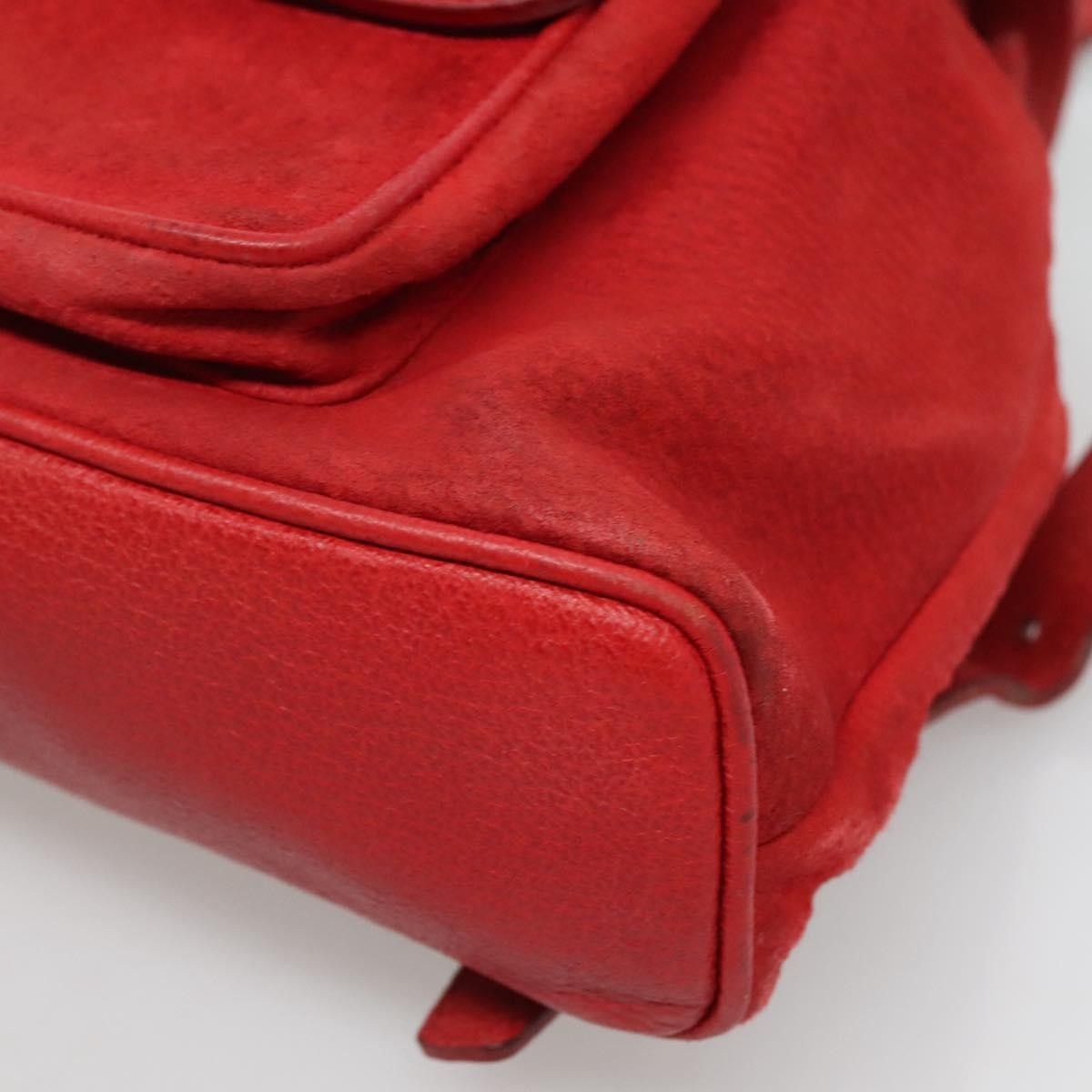 Gucci Gucci Vintage Bamboo Backpack Suede Size ONE SIZE - 10 Thumbnail