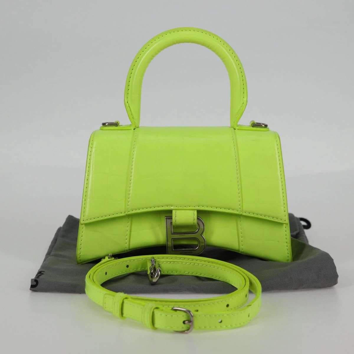 Balenciaga Balenciaga Hourglass Top Handle Bag Leather Size ONE SIZE - 14 Thumbnail