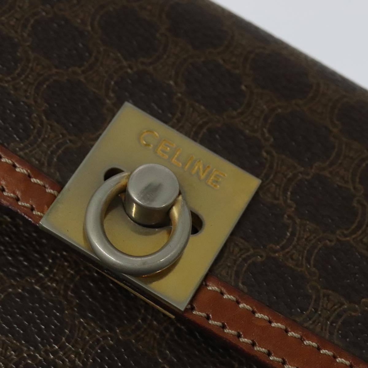 Celine Celine Triomphe vintage handbag Macadam canvas Size ONE SIZE - 12 Thumbnail