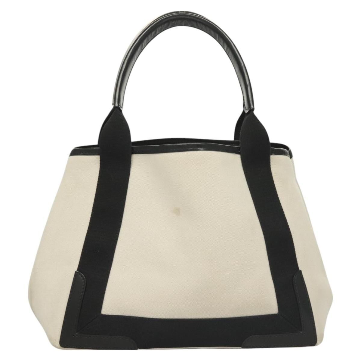 Balenciaga Balenciaga Navy Cabas Canvas with Leather Size ONE SIZE - 2 Thumbnail