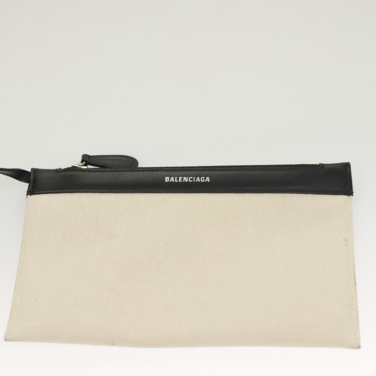 Balenciaga Balenciaga Navy Cabas Canvas with Leather Size ONE SIZE - 21 Thumbnail