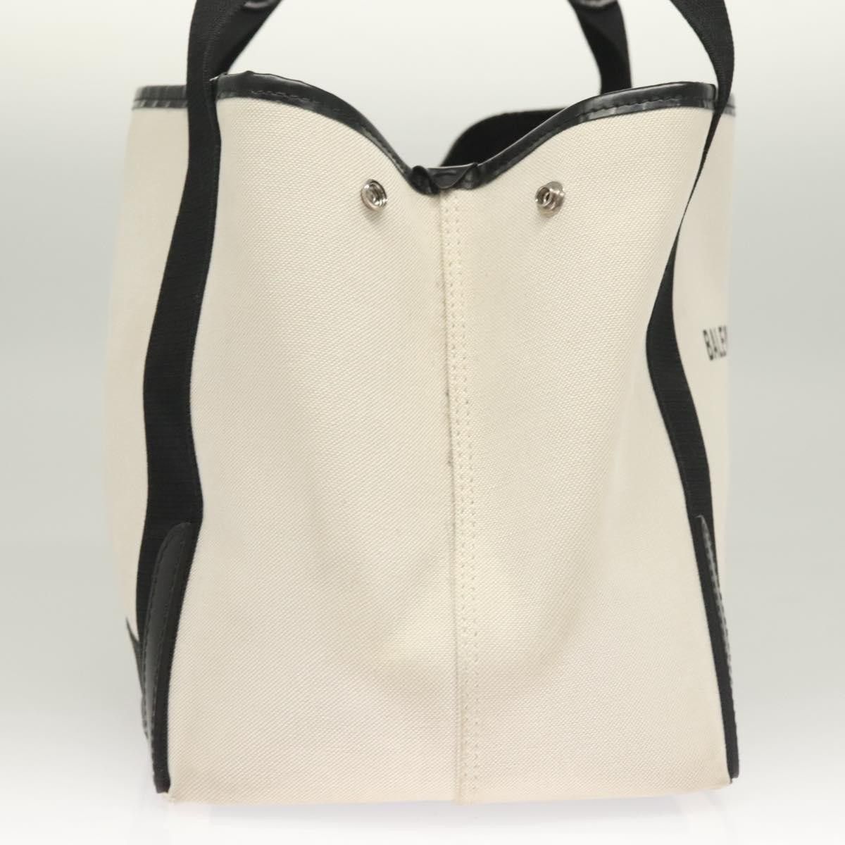 Balenciaga Balenciaga Navy Cabas Canvas with Leather Size ONE SIZE - 4 Thumbnail