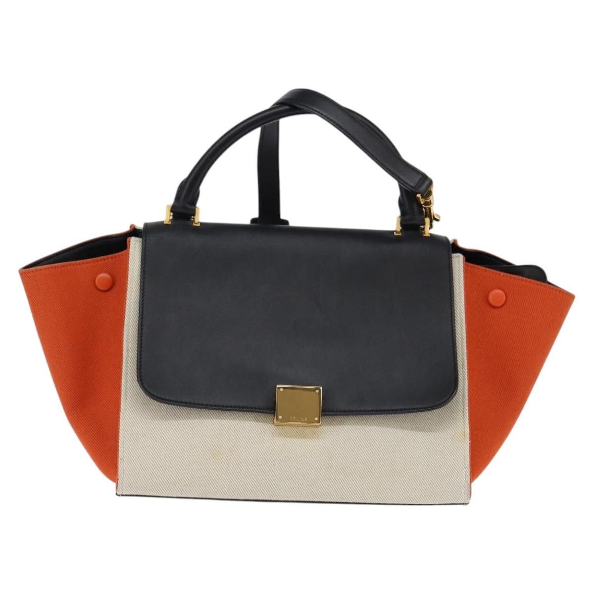 Celine Celine Trapeze Bag Canvas with Leather Size ONE SIZE - 18 Thumbnail