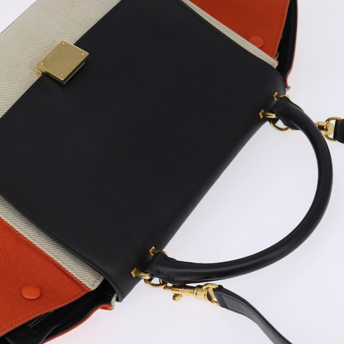 Celine Celine Trapeze Bag Canvas with Leather Size ONE SIZE - 17 Thumbnail