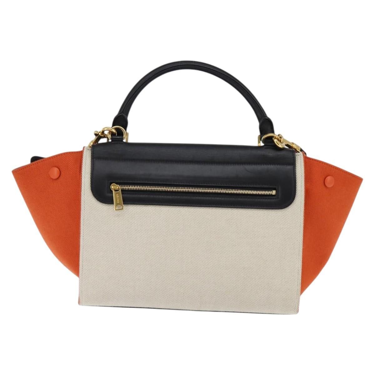 Celine Celine Trapeze Bag Canvas with Leather Size ONE SIZE - 2 Thumbnail