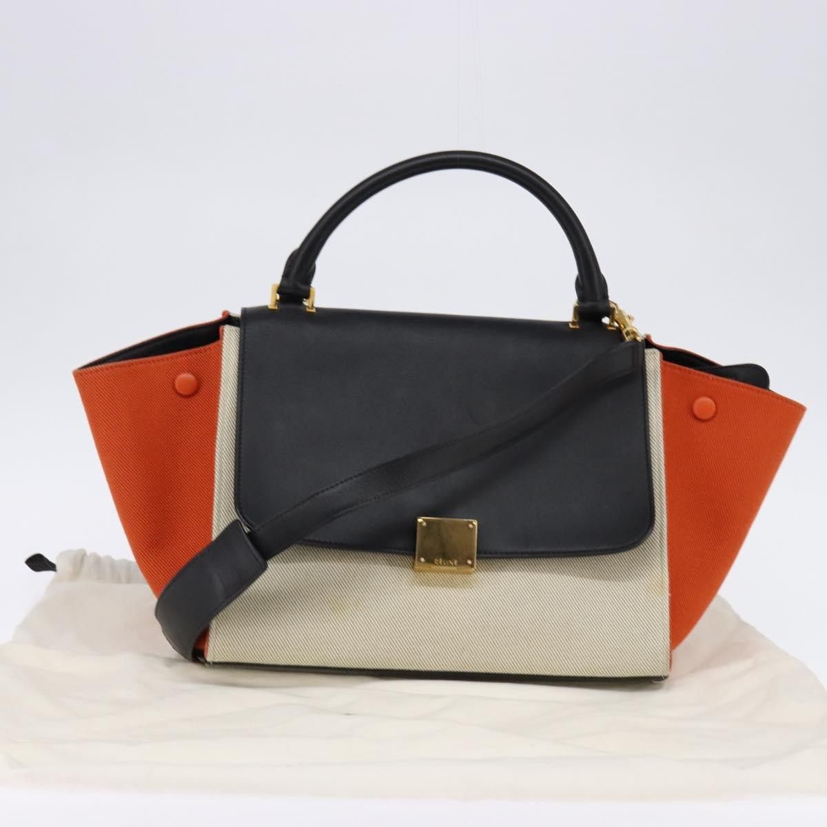 Celine Celine Trapeze Bag Canvas with Leather Size ONE SIZE - 14 Thumbnail
