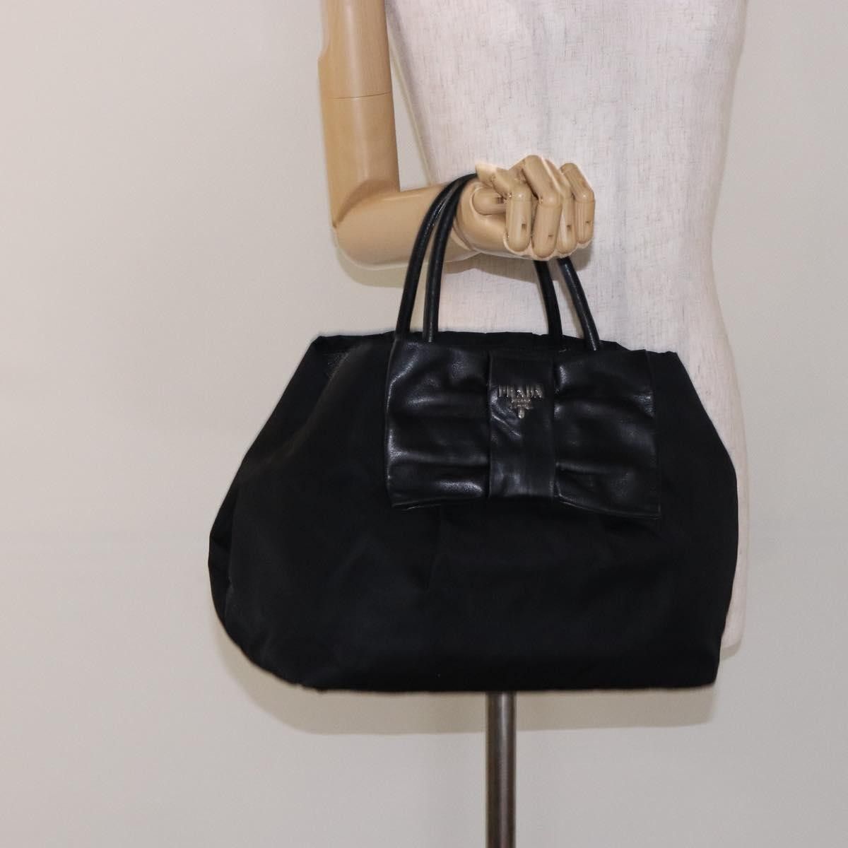 Prada Prada Bow Tote Tessuto with Leather Size ONE SIZE - 14 Thumbnail