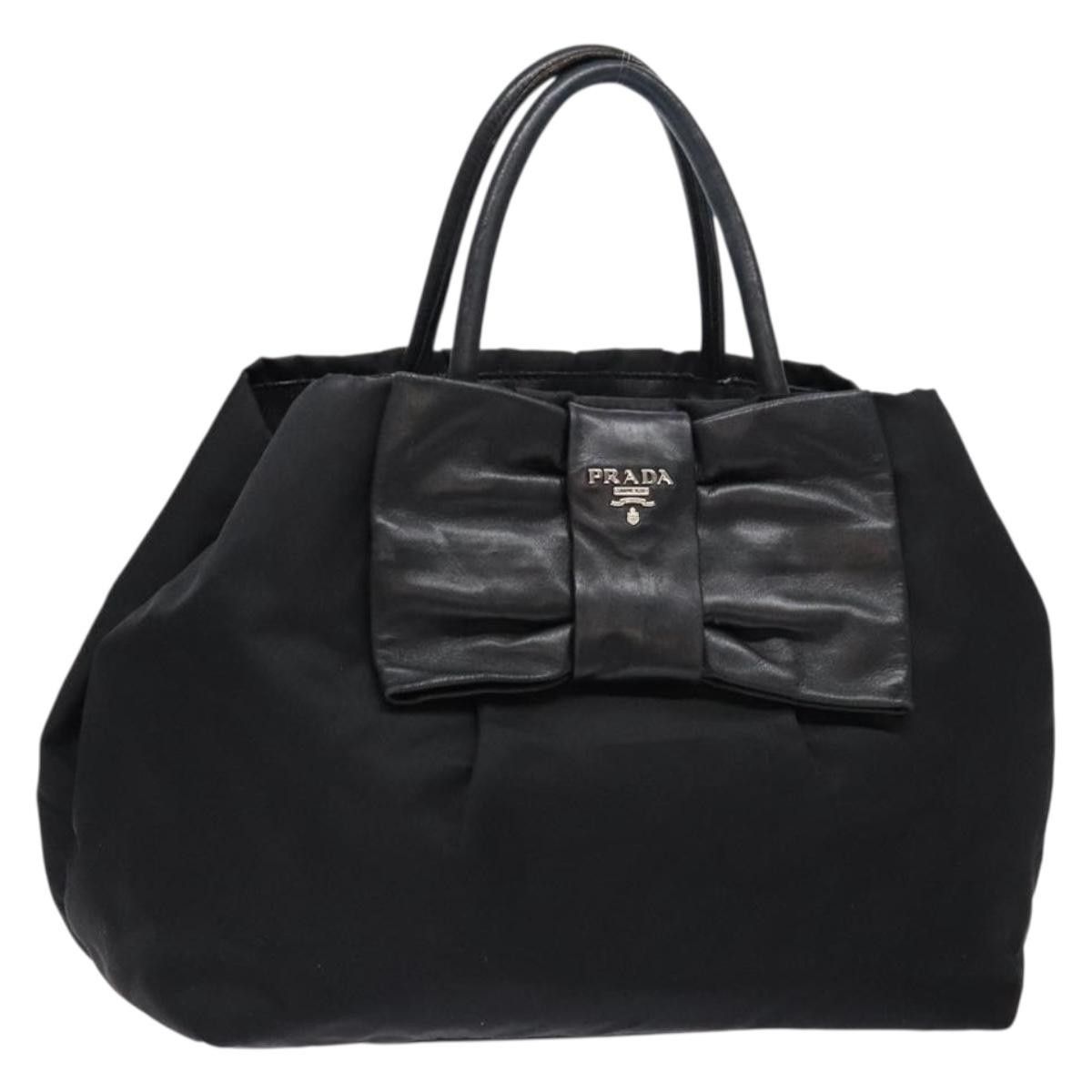 Prada Prada Bow Tote Tessuto with Leather Size ONE SIZE - 18 Thumbnail