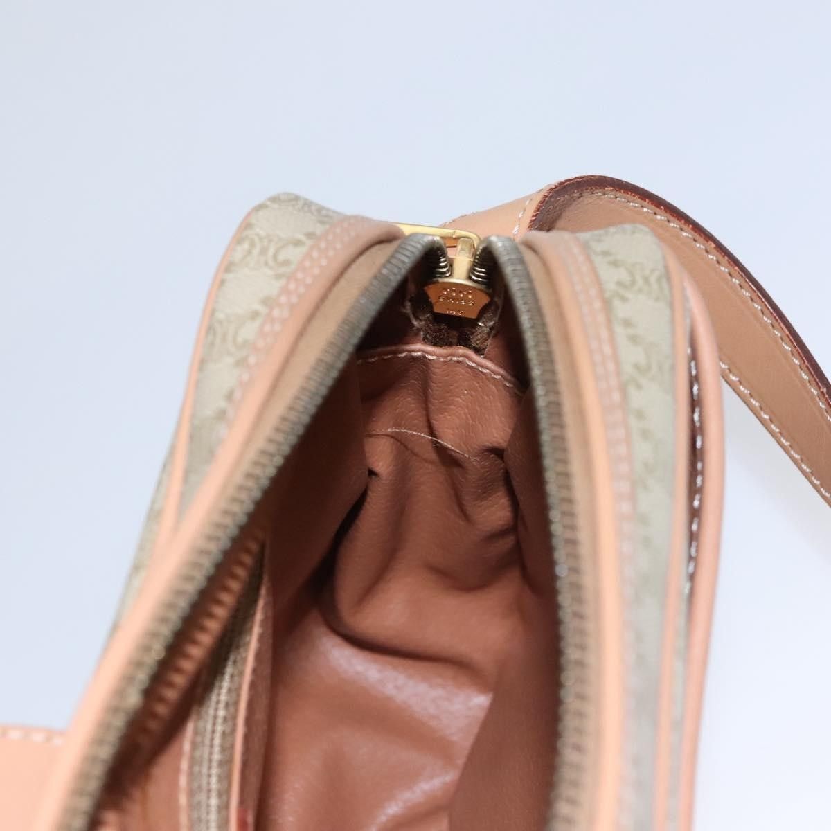 Celine Celine Vintage Macadam Shoulder Bag Canvas and Leather Size ONE SIZE - 21 Thumbnail