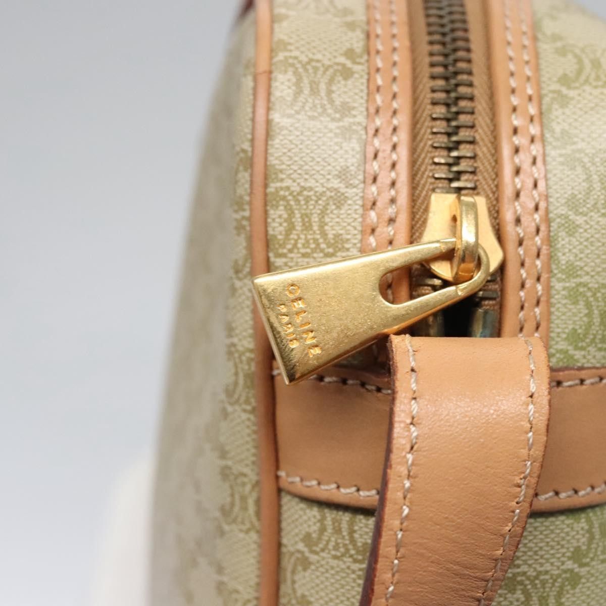 Celine Celine Vintage Macadam Shoulder Bag Canvas and Leather Size ONE SIZE - 12 Thumbnail