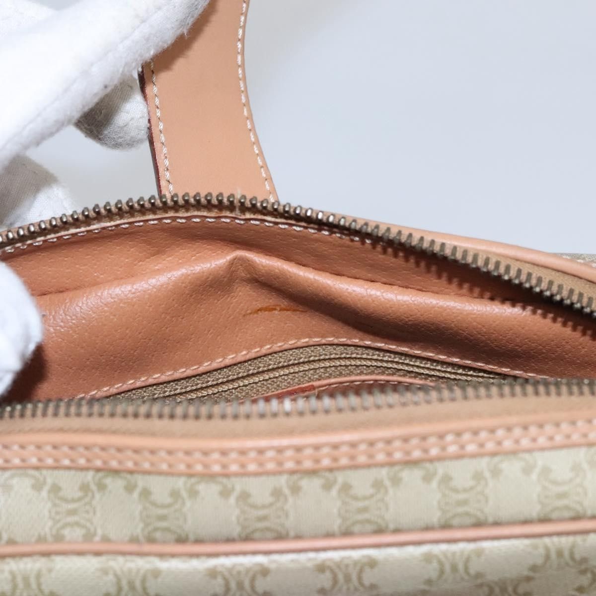 Celine Celine Vintage Macadam Shoulder Bag Canvas and Leather Size ONE SIZE - 16 Thumbnail