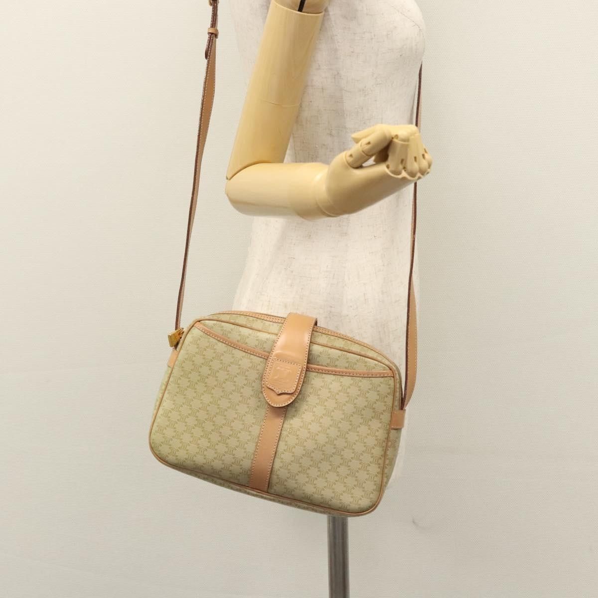 Celine Celine Vintage Macadam Shoulder Bag Canvas and Leather Size ONE SIZE - 13 Thumbnail