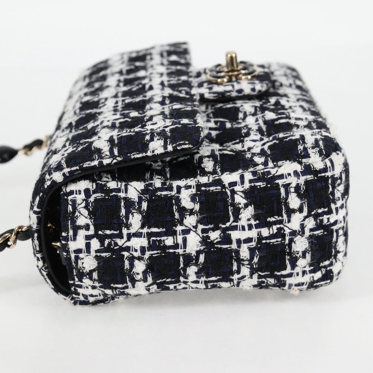 Chanel Chanel Square Classic Single Flap Bag Quilted Tweed Size ONE SIZE - 3 Thumbnail