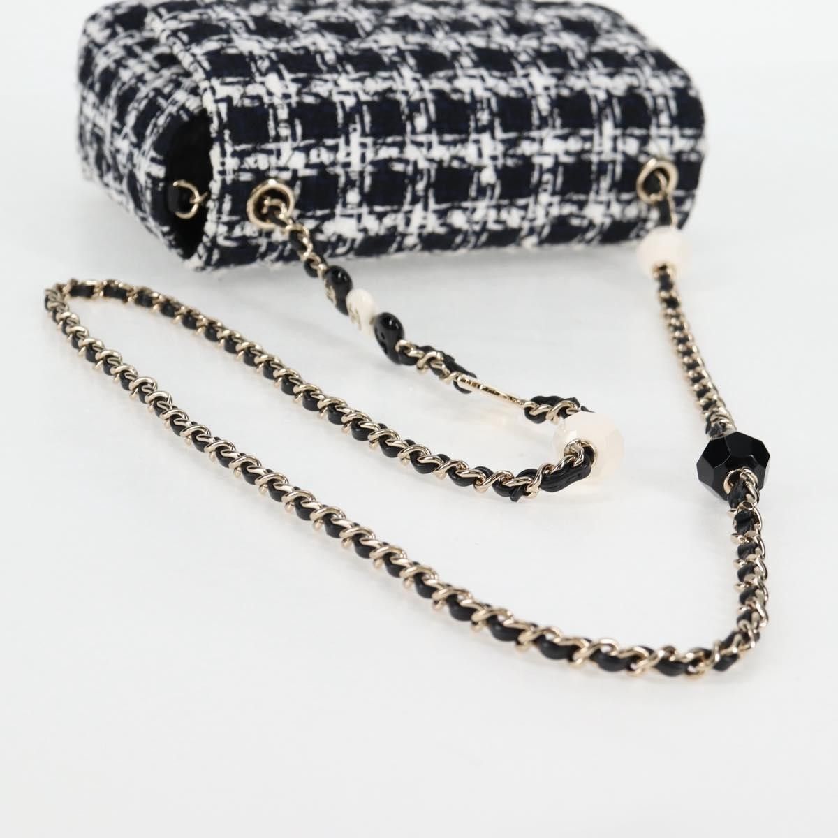 Chanel Chanel Square Classic Single Flap Bag Quilted Tweed Size ONE SIZE - 8 Thumbnail