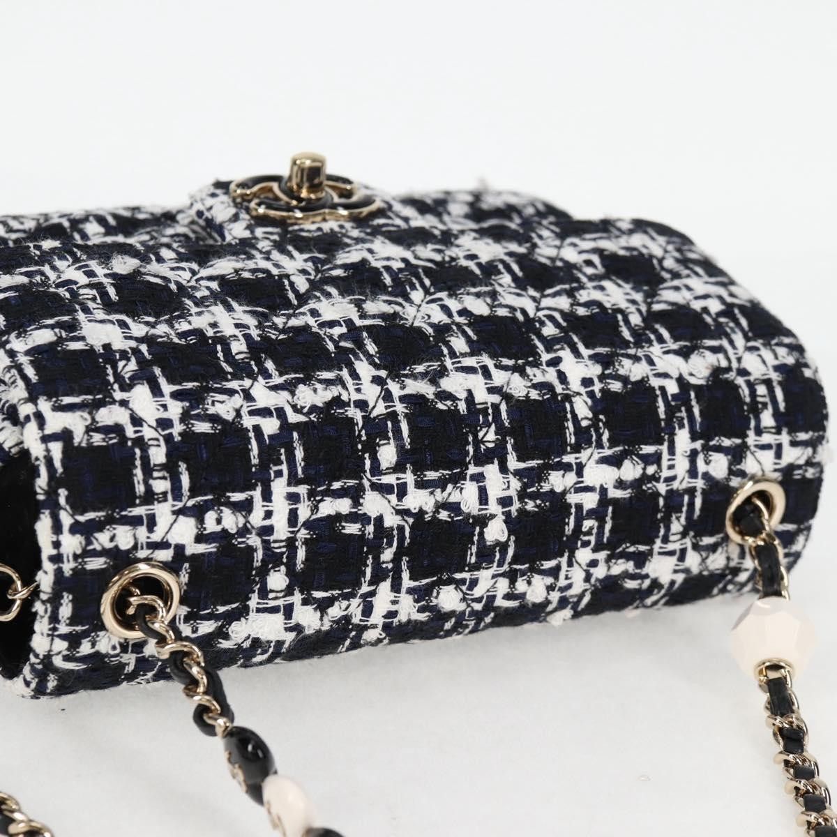 Chanel Chanel Square Classic Single Flap Bag Quilted Tweed Size ONE SIZE - 16 Thumbnail