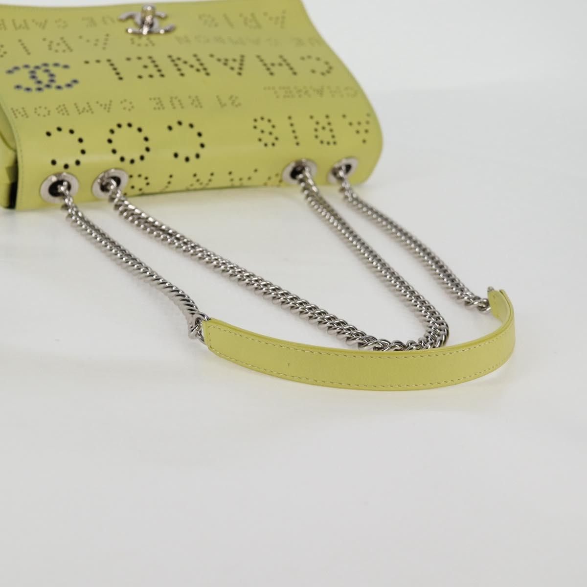 Chanel Chanel Logo Eyelets Flap Bag Perforated Calfskin Size ONE SIZE - 8 Thumbnail