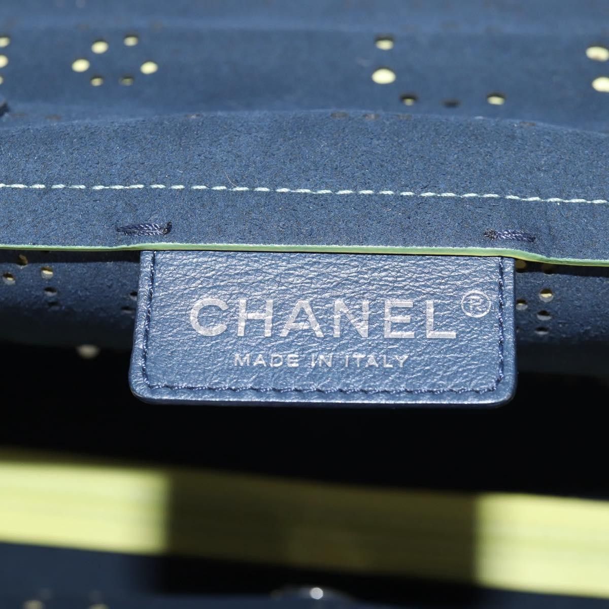 Chanel Chanel Logo Eyelets Flap Bag Perforated Calfskin Size ONE SIZE - 6 Thumbnail