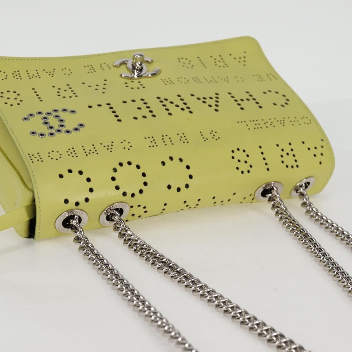 Chanel Chanel Logo Eyelets Flap Bag Perforated Calfskin Size ONE SIZE - 18 Thumbnail
