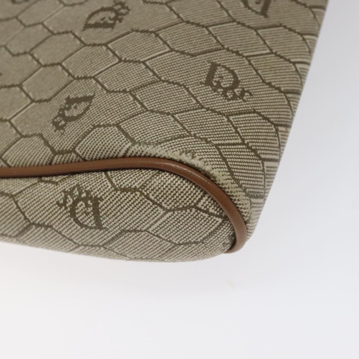 Dior Christian Dior Vintage Honeycomb Zip Pouch Coated Canvas Size ONE SIZE - 10 Thumbnail
