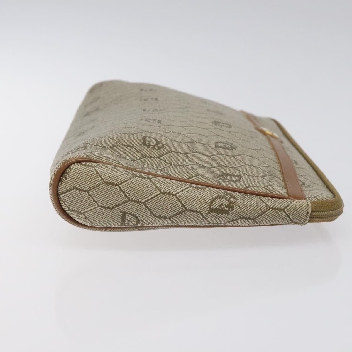Dior Christian Dior Vintage Honeycomb Zip Pouch Coated Canvas Size ONE SIZE - 3 Thumbnail