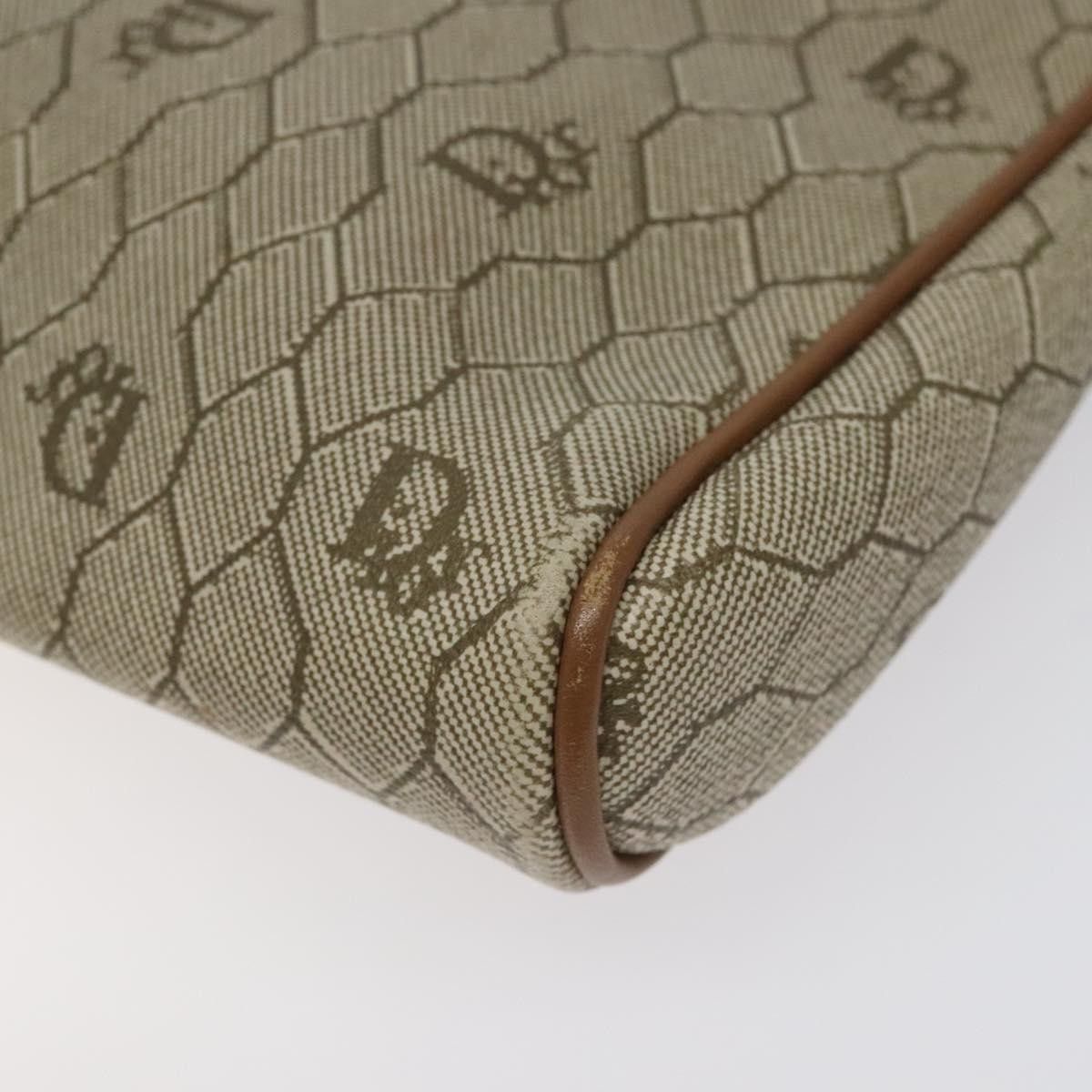 Dior Christian Dior Vintage Honeycomb Zip Pouch Coated Canvas Size ONE SIZE - 7 Thumbnail
