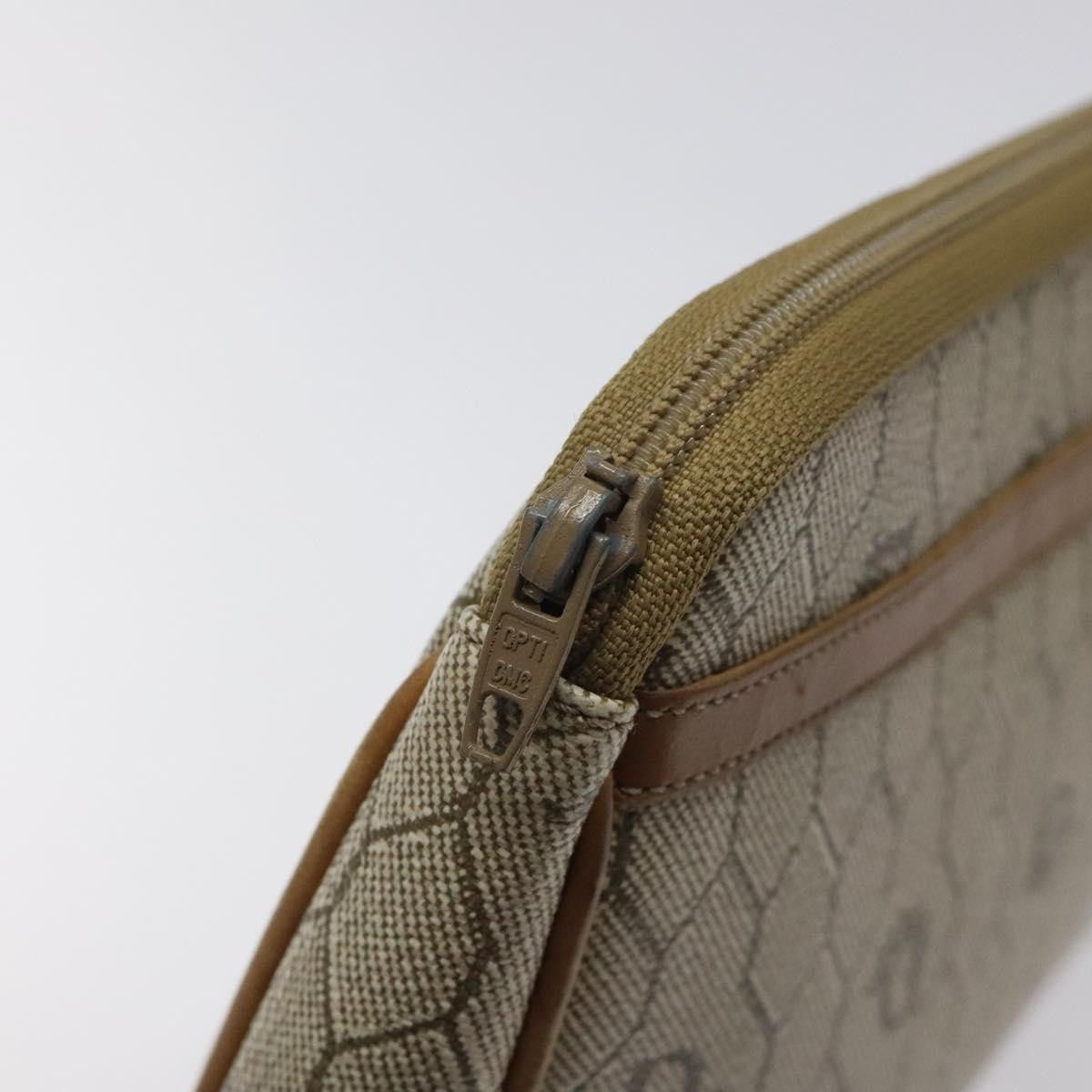 Dior Christian Dior Vintage Honeycomb Zip Pouch Coated Canvas Size ONE SIZE - 14 Thumbnail