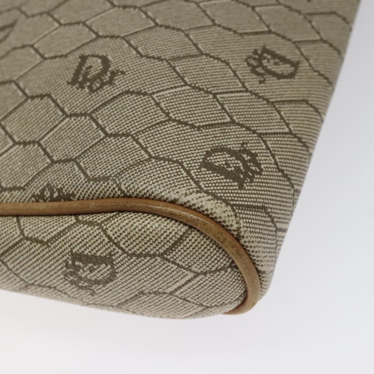 Dior Christian Dior Vintage Honeycomb Zip Pouch Coated Canvas Size ONE SIZE - 8 Thumbnail