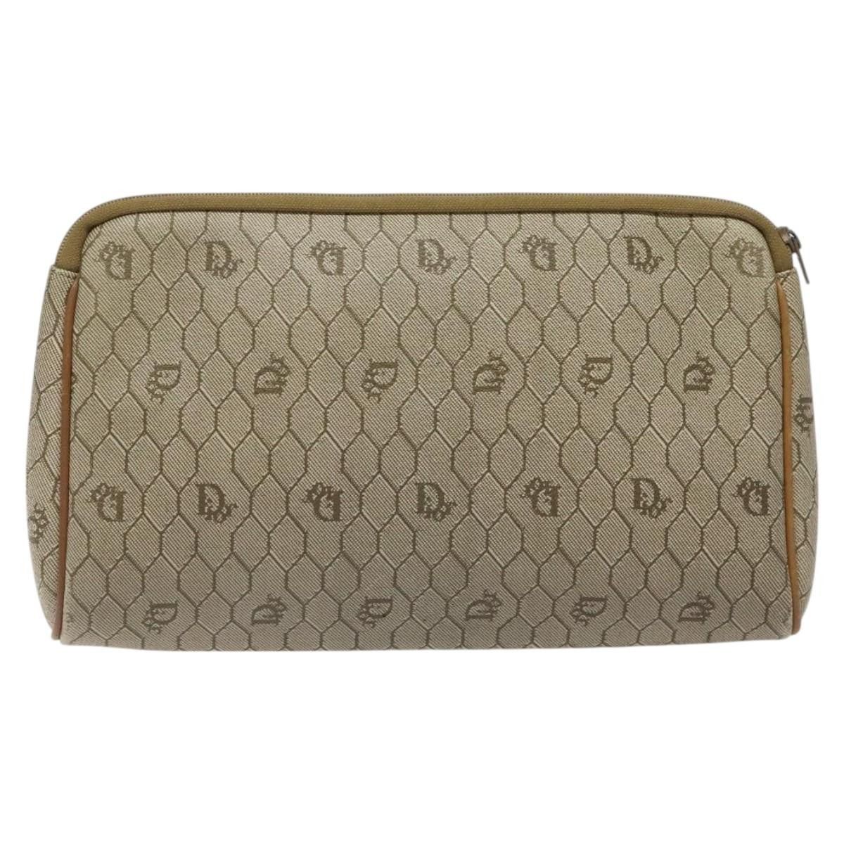 Dior Christian Dior Vintage Honeycomb Zip Pouch Coated Canvas Size ONE SIZE - 2 Thumbnail