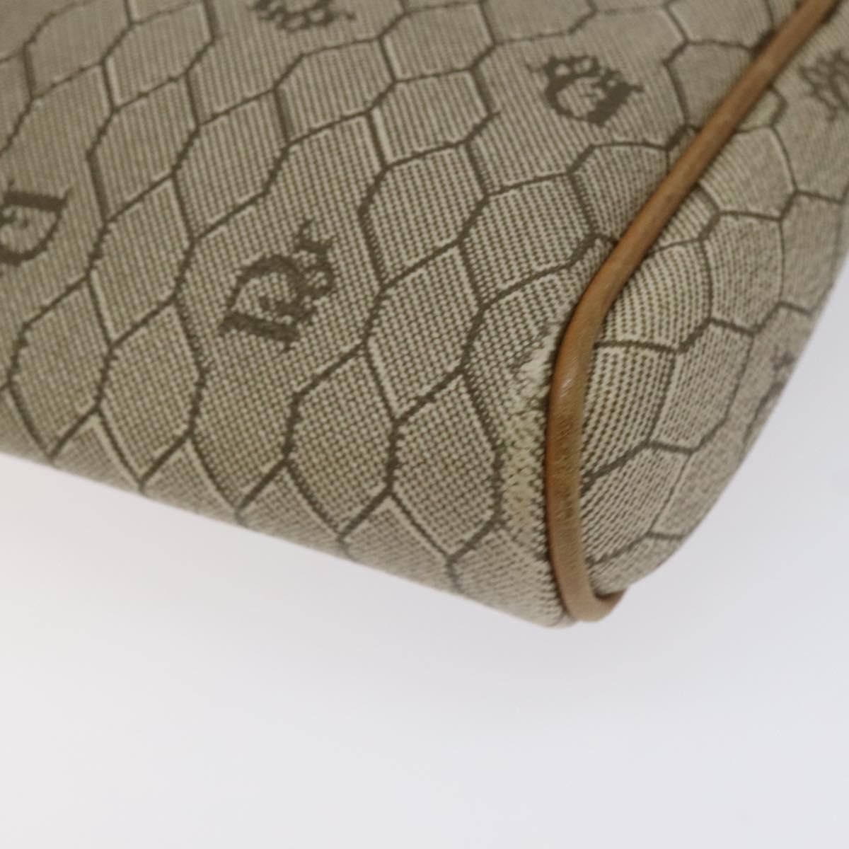 Dior Christian Dior Vintage Honeycomb Zip Pouch Coated Canvas Size ONE SIZE - 9 Thumbnail
