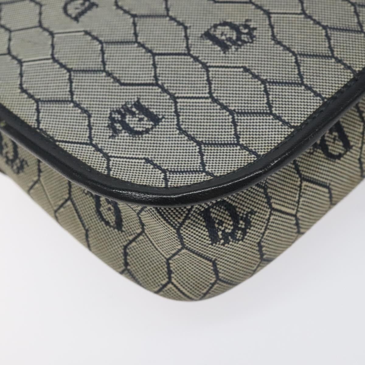 Dior Christian Dior Vintage Honeycomb Shoulder Bag Canvas and Leather Size ONE SIZE - 11 Thumbnail