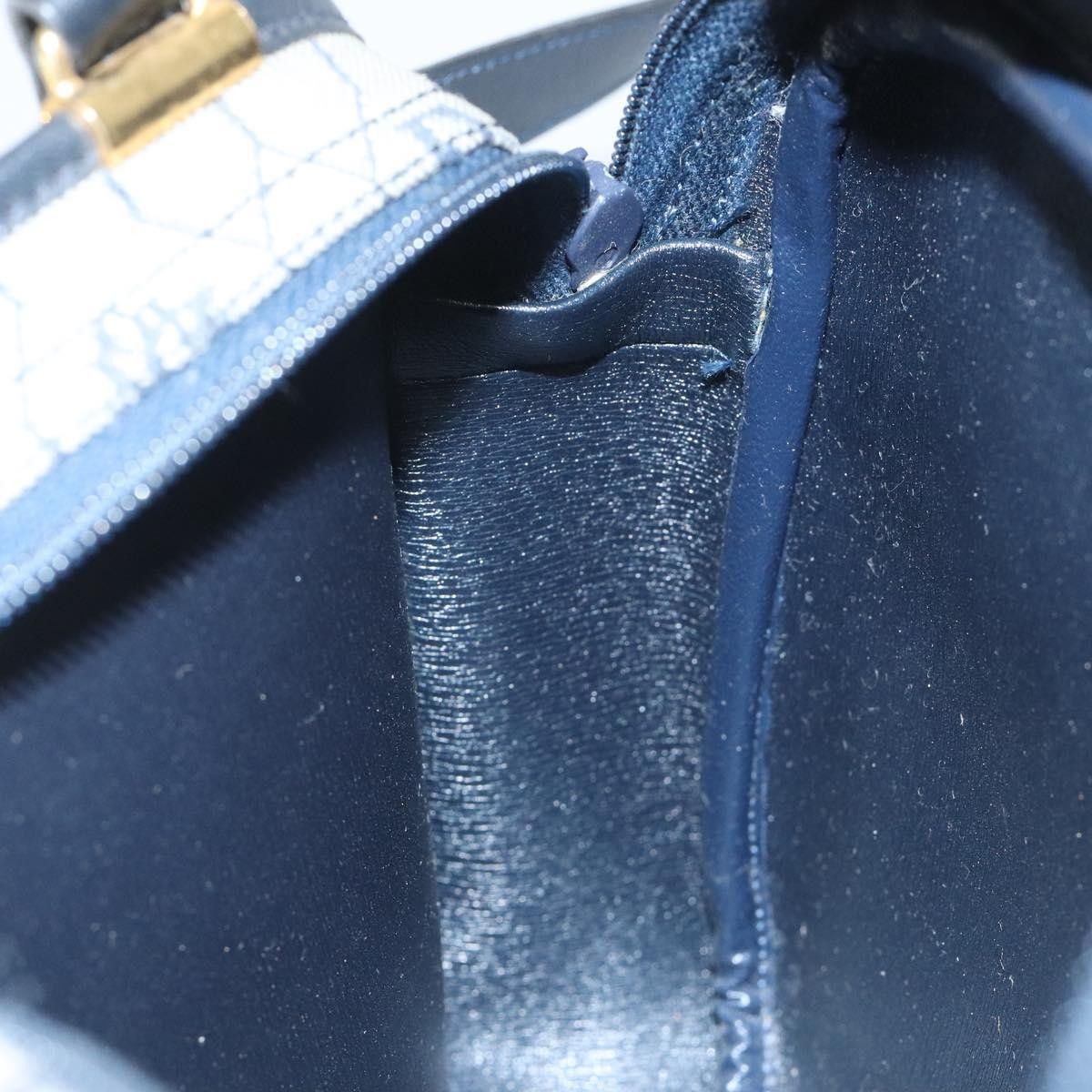 Dior Christian Dior Vintage Honeycomb Shoulder Bag Canvas and Leather Size ONE SIZE - 19 Thumbnail