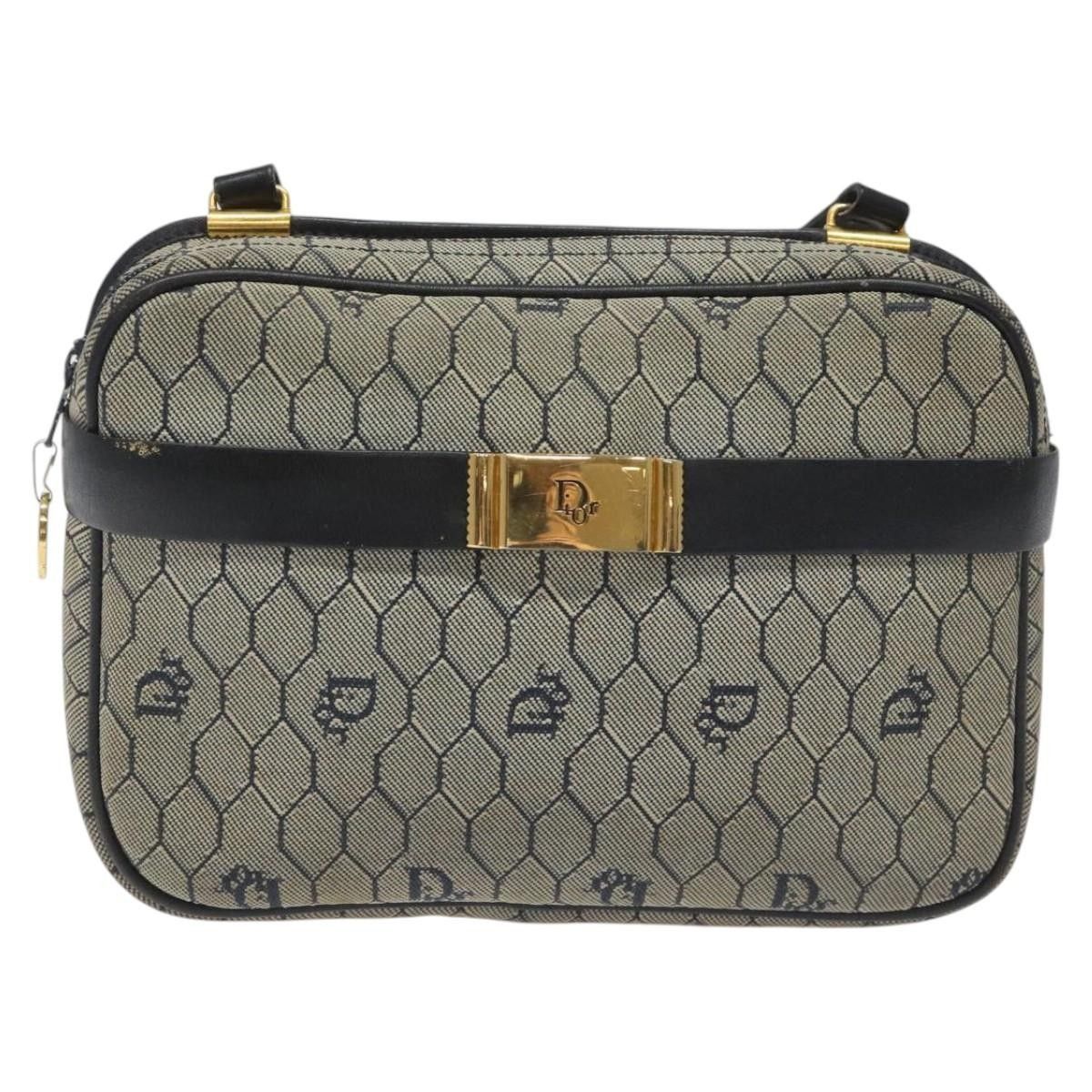 Dior Christian Dior Vintage Honeycomb Shoulder Bag Canvas and Leather Size ONE SIZE - 18 Thumbnail