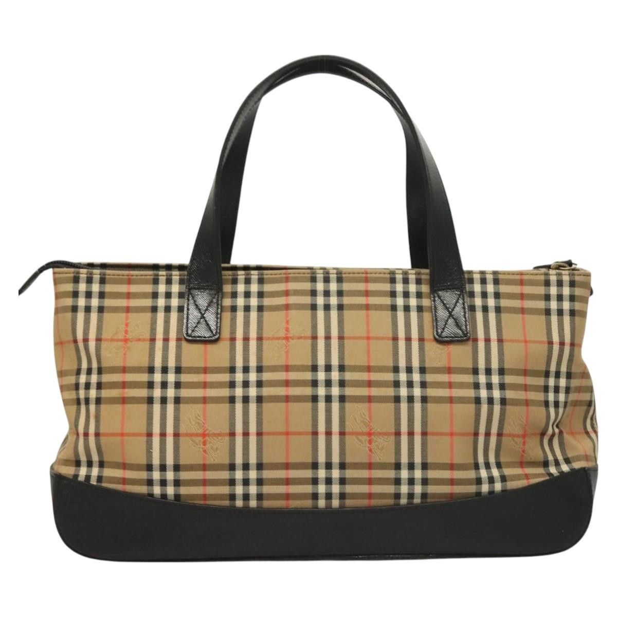 Burberry Burberry Nova Check Handbag Nova Check Canvas Size ONE SIZE - 2 Thumbnail