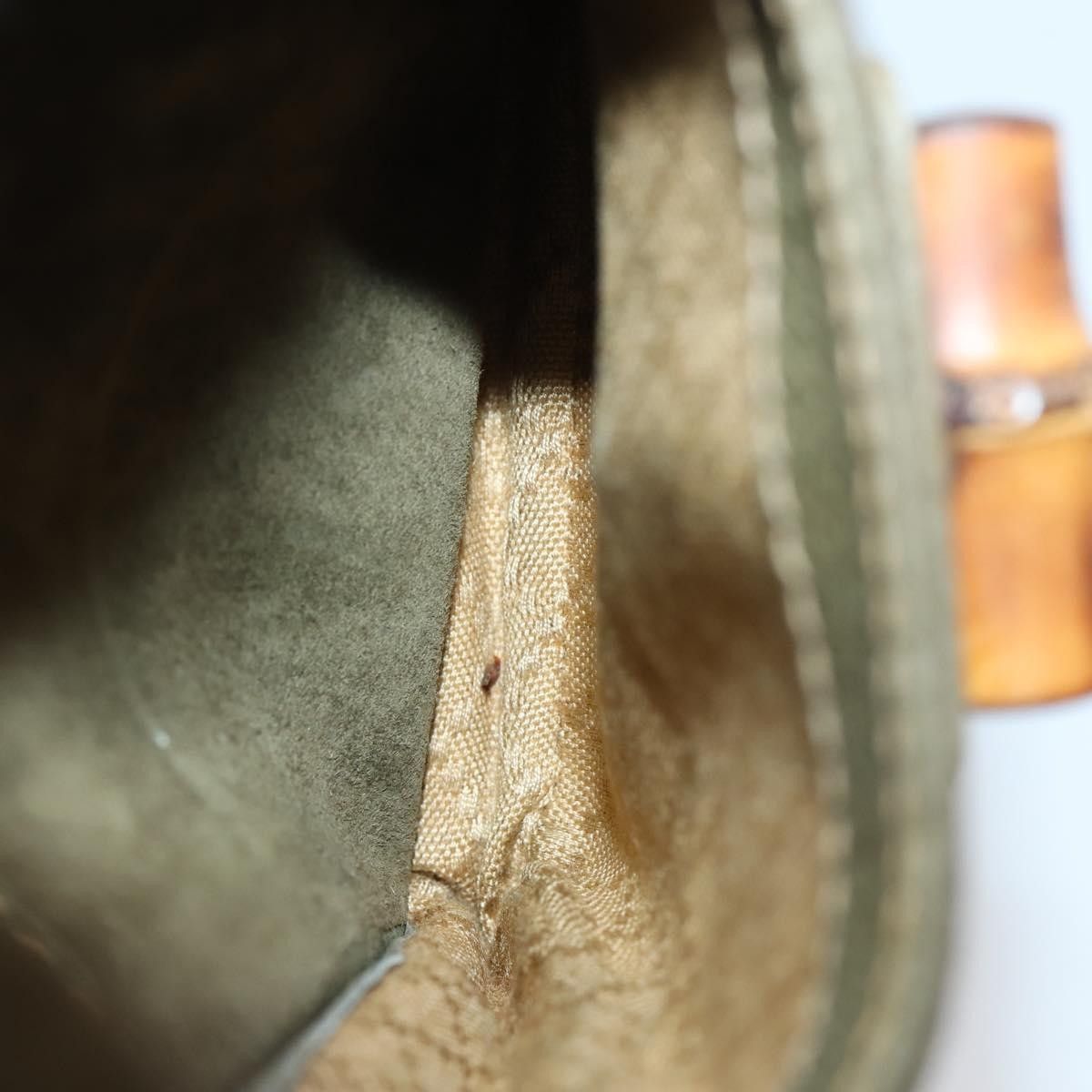 Gucci Gucci Vintage Bamboo Backpack Suede Size ONE SIZE - 24 Thumbnail