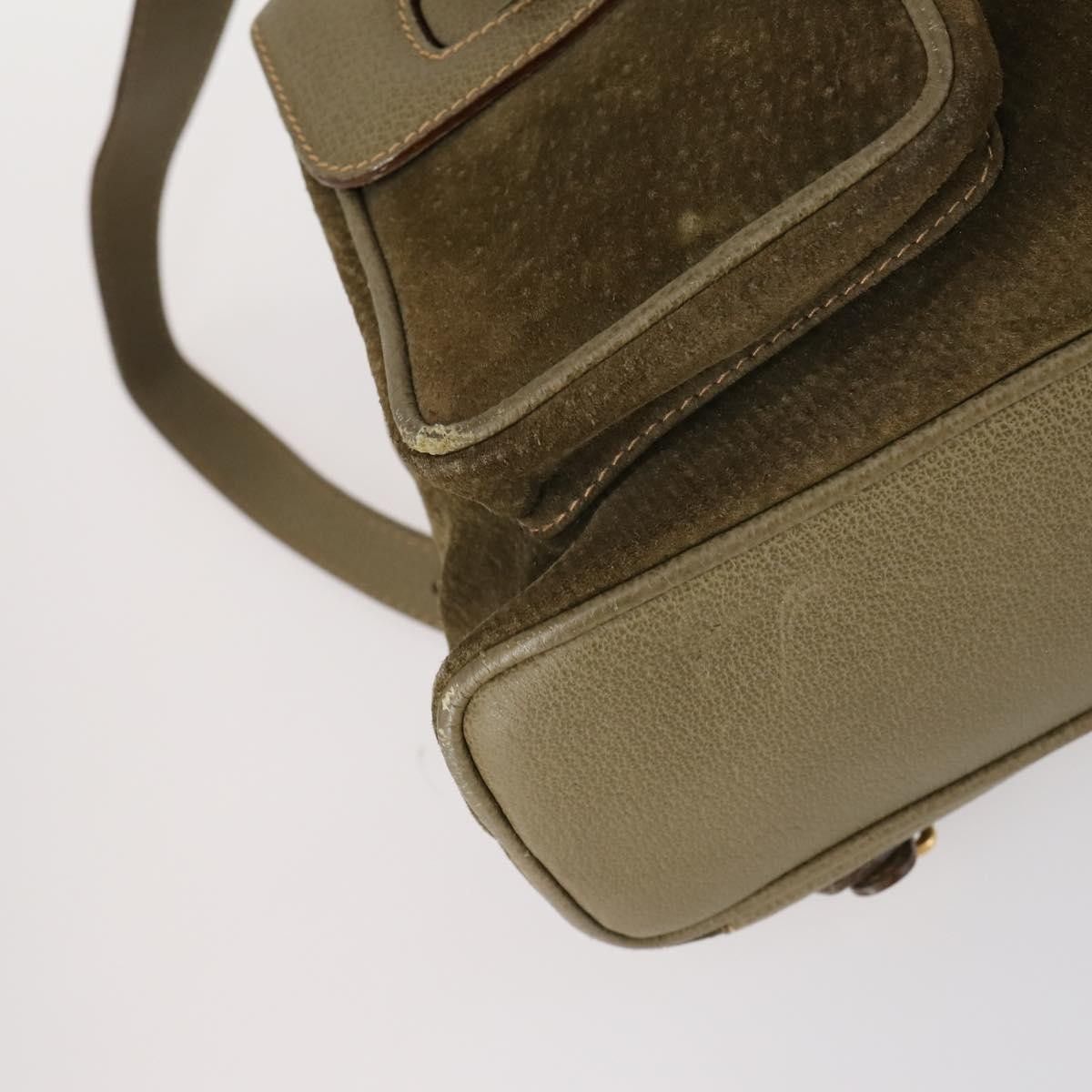 Gucci Gucci Vintage Bamboo Backpack Suede Size ONE SIZE - 9 Thumbnail