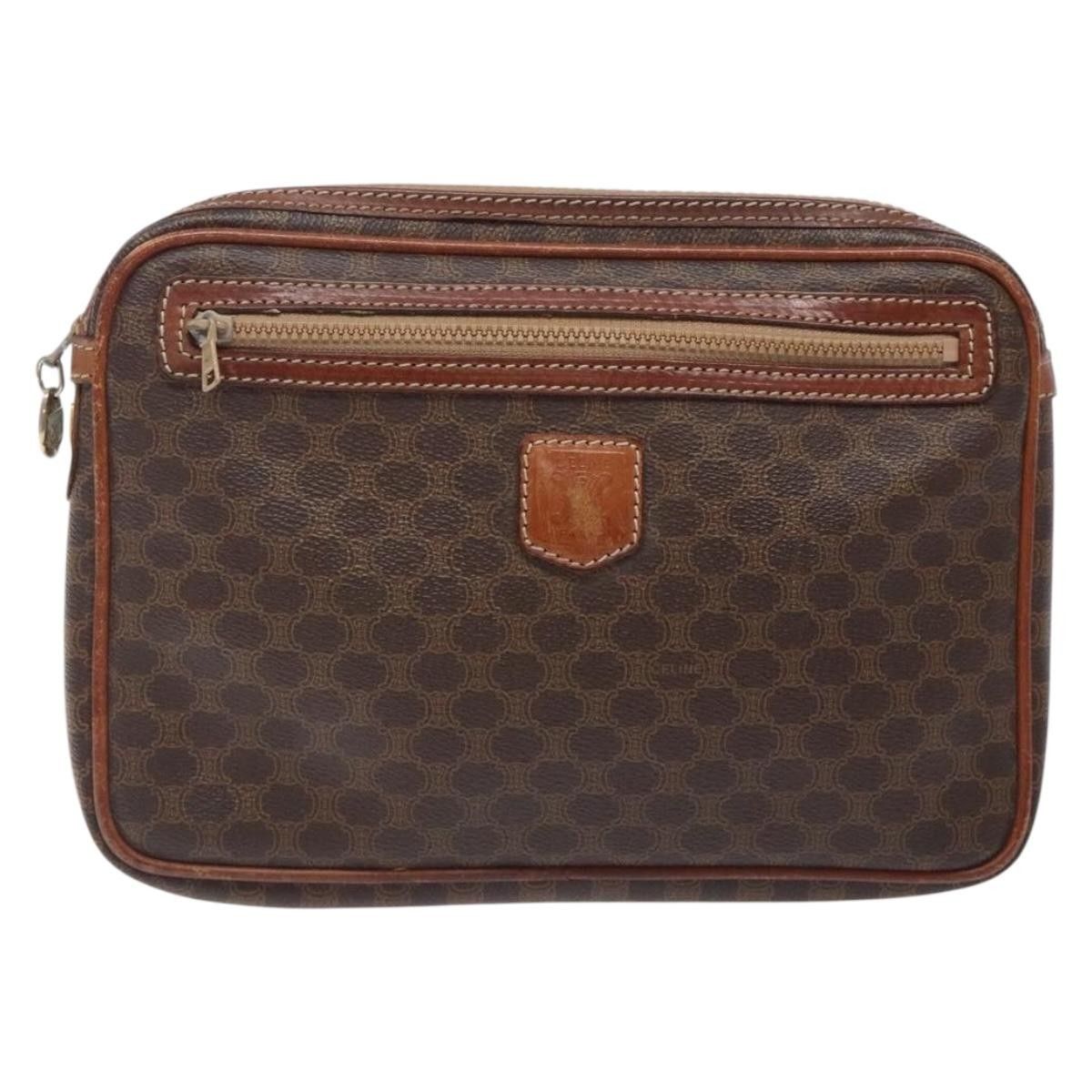 Celine Celine Macadam Pochette Canvas and Leather Size ONE SIZE - 17 Thumbnail