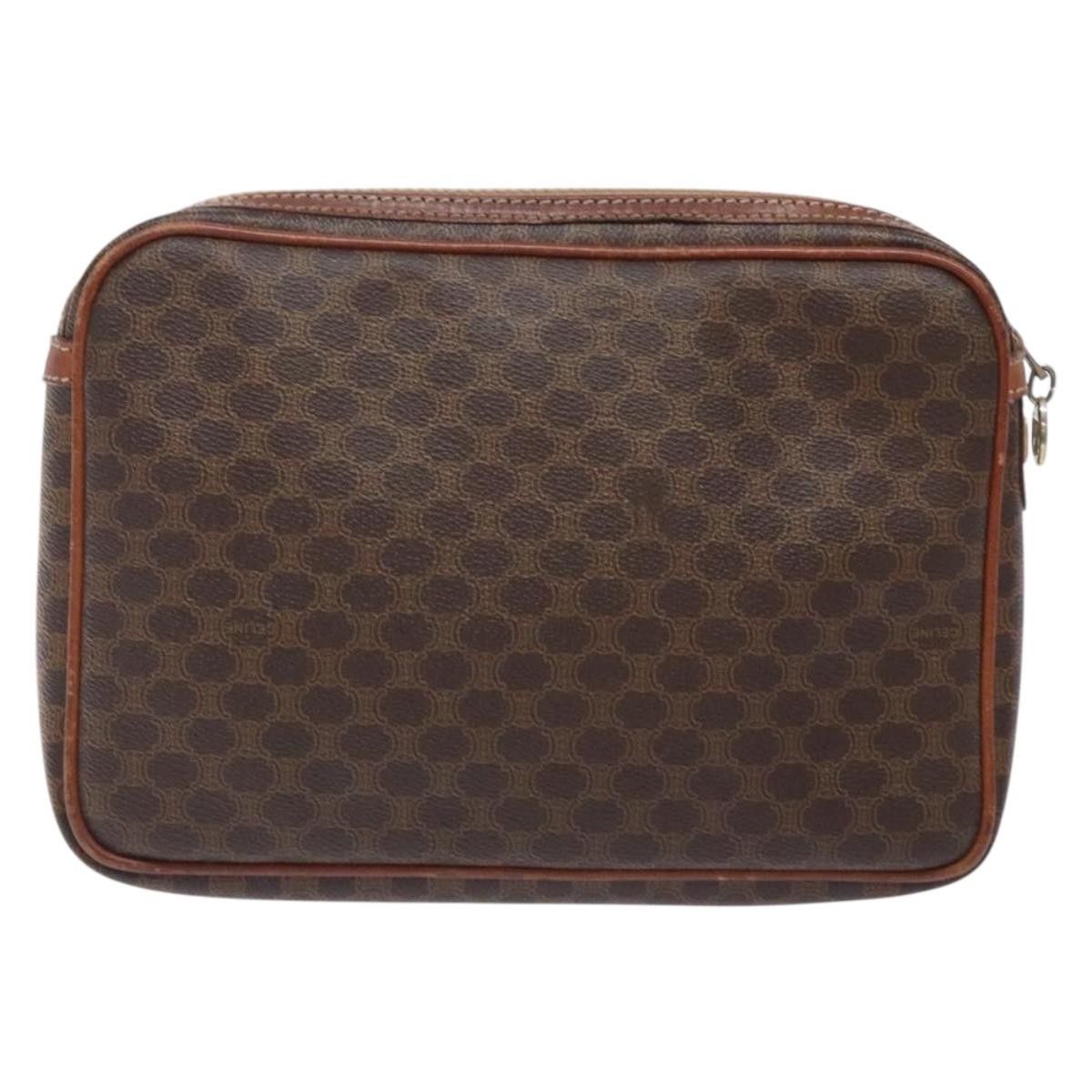 Celine Celine Macadam Pochette Canvas and Leather Size ONE SIZE - 2 Thumbnail