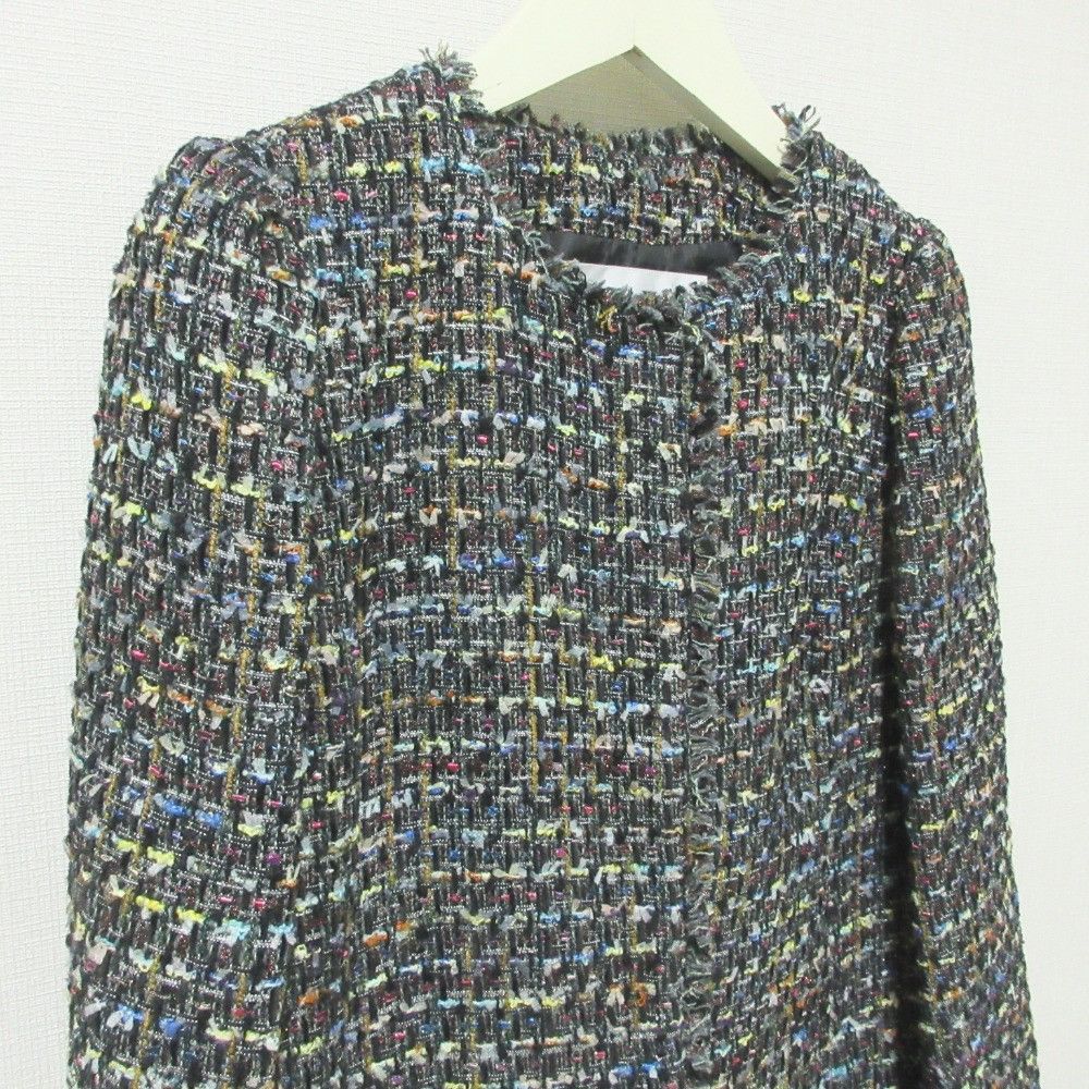 Other Other Mystrada × Kozue Anzai Collaboration Tweed Long Jacket Others Outerwear 32343820 DUTY FREE for USA Size ONE SIZE - 4 Thumbnail