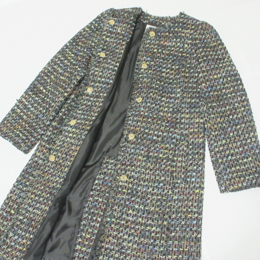 Other Other Mystrada × Kozue Anzai Collaboration Tweed Long Jacket Others Outerwear 32343820 DUTY FREE for USA Size ONE SIZE - 6 Thumbnail