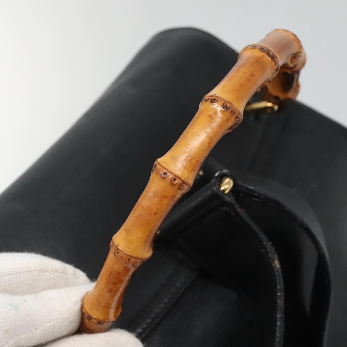 Gucci Vintage Bamboo Backpack Leather