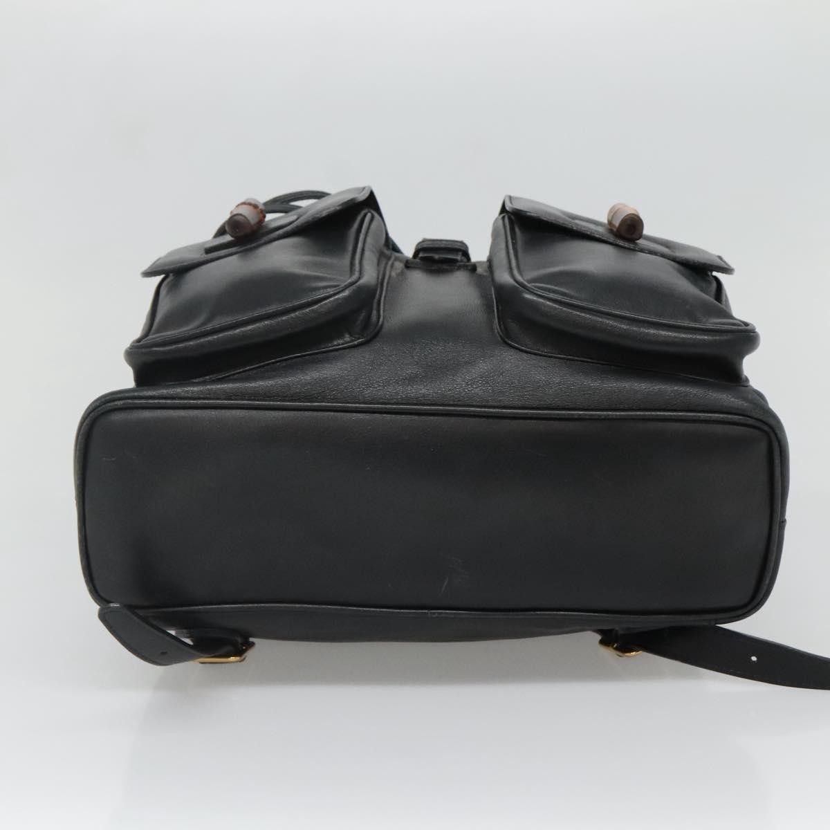 Gucci Gucci Vintage Bamboo Backpack Leather Size ONE SIZE - 18 Thumbnail