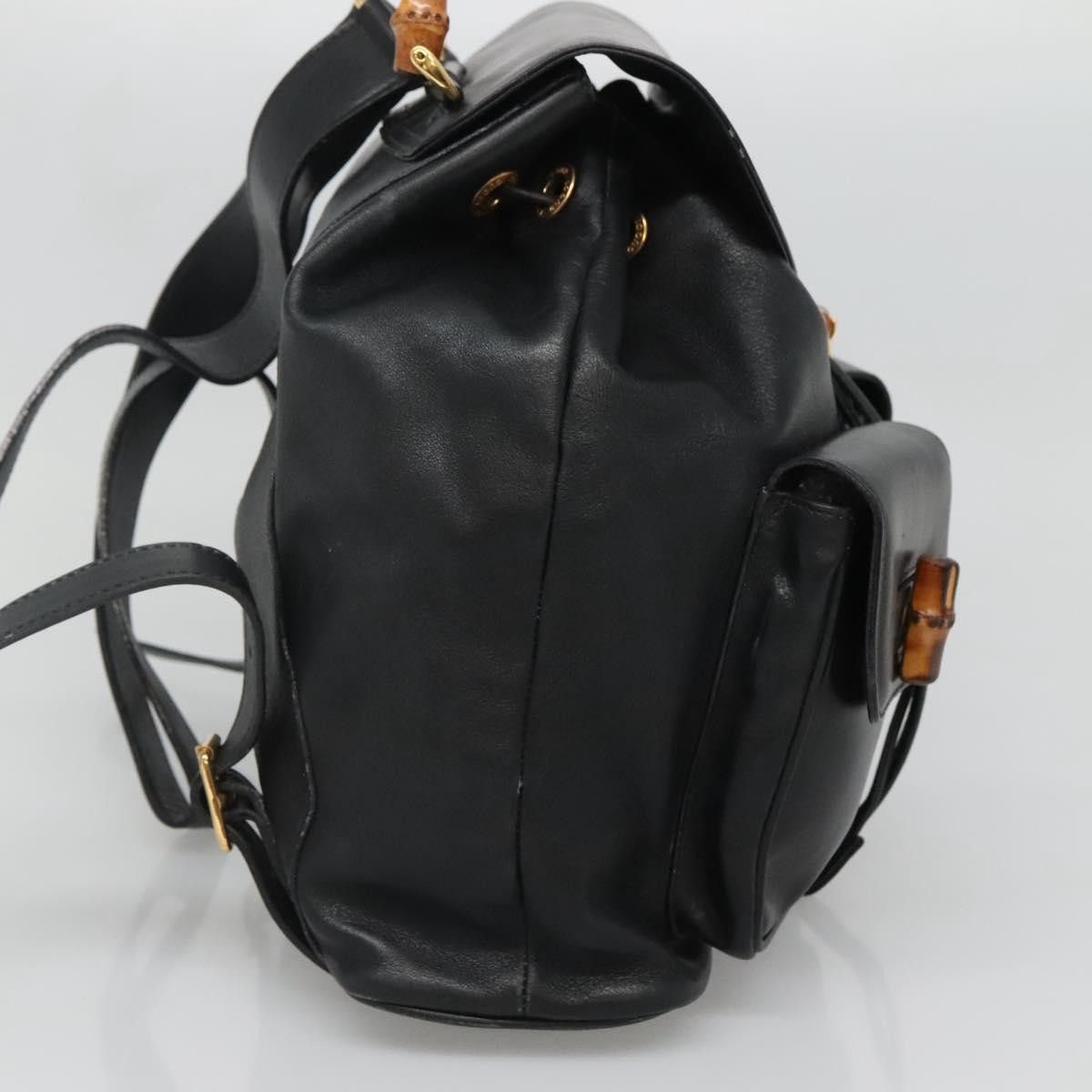 Gucci Gucci Vintage Bamboo Backpack Leather Size ONE SIZE - 3 Thumbnail