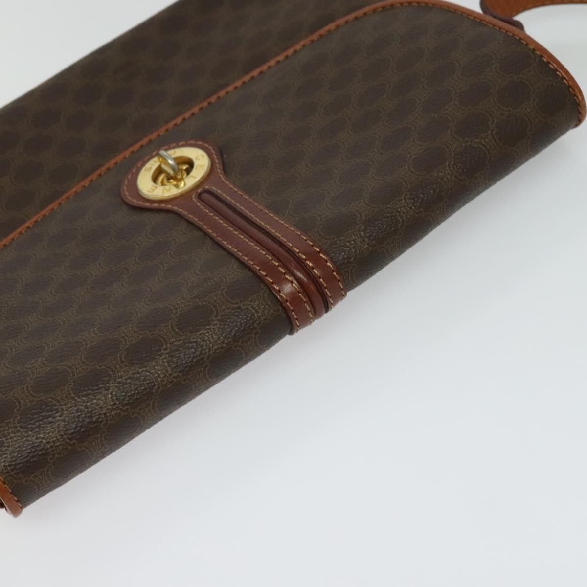 Celine Celine Vintage Macadam Shoulder Bag Canvas and Leather Size ONE SIZE - 16 Thumbnail