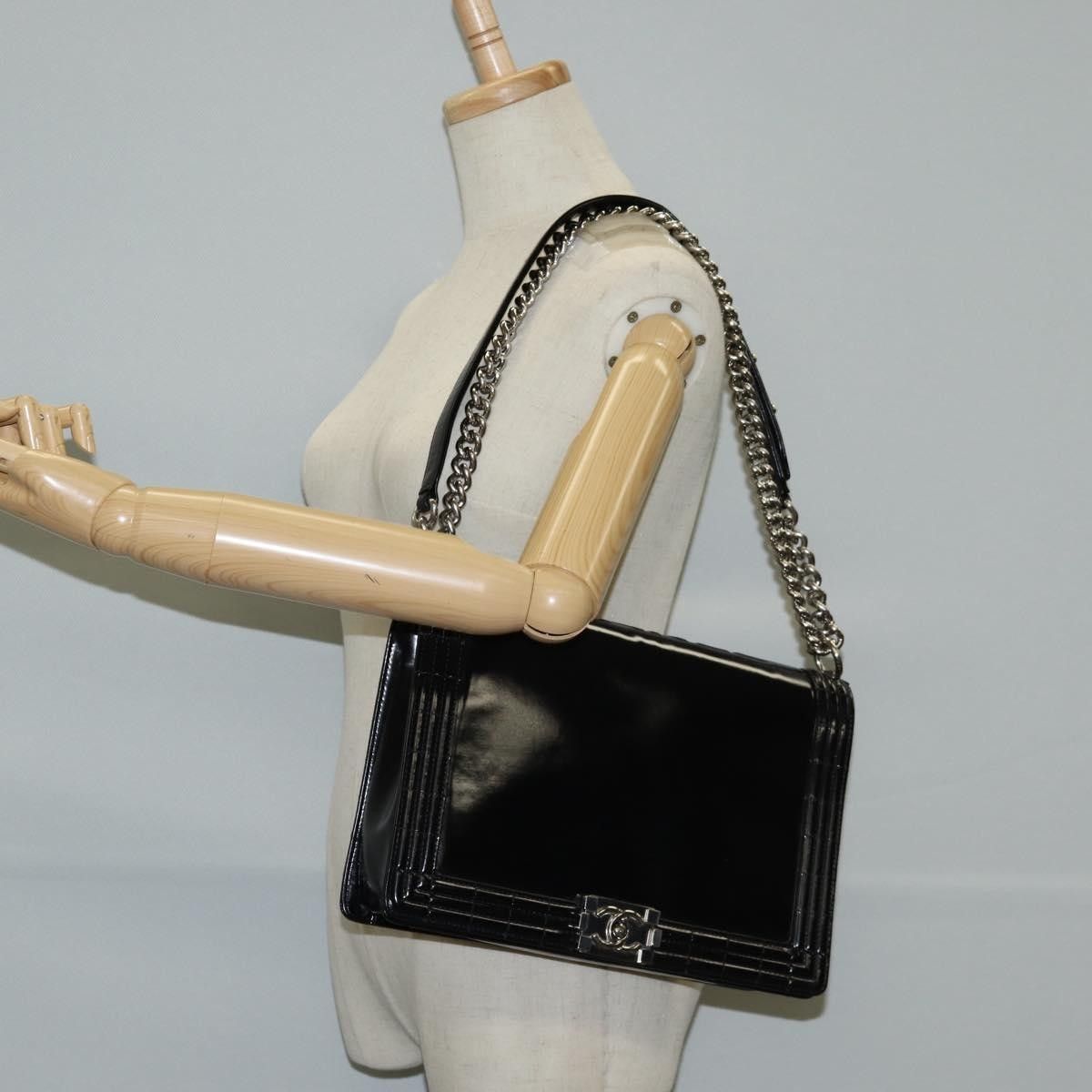 Chanel Chanel Reverso Boy Flap Bag Patent Size ONE SIZE - 15 Thumbnail