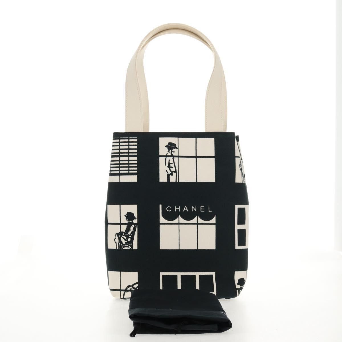 Chanel Chanel Coco Window Tote Printed Canvas Size ONE SIZE - 13 Thumbnail