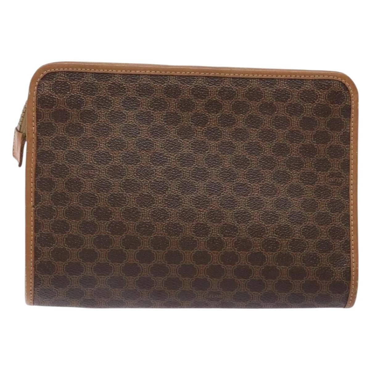 Celine Celine Macadam Pochette Canvas and Leather Size ONE SIZE - 2 Thumbnail