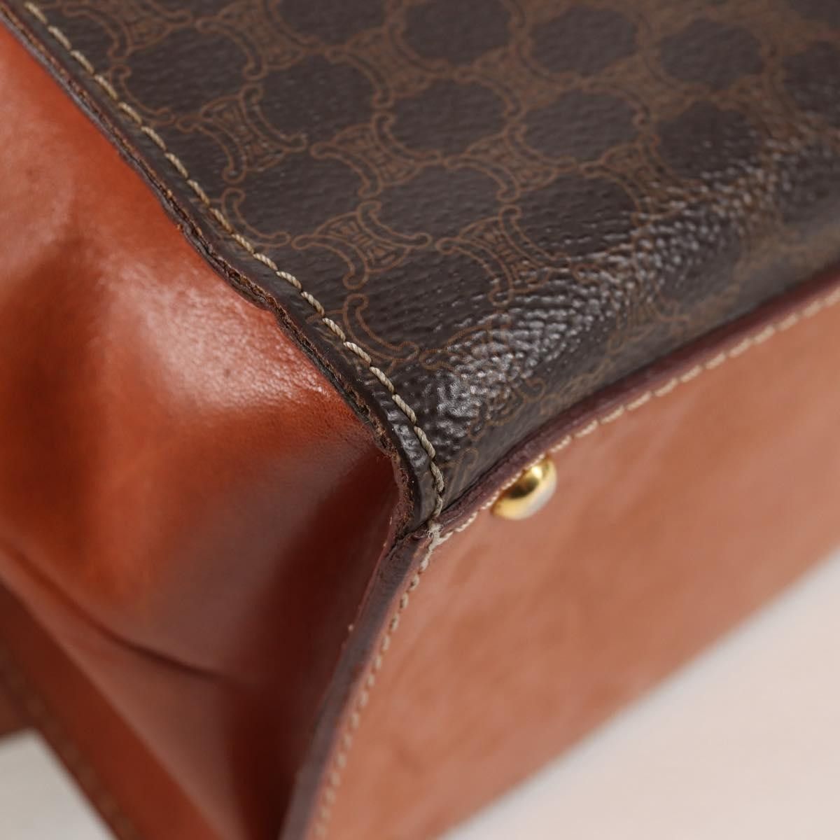 Celine Celine Vintage Convertible Top Handle Macadam Coated Canvas Size ONE SIZE - 10 Thumbnail