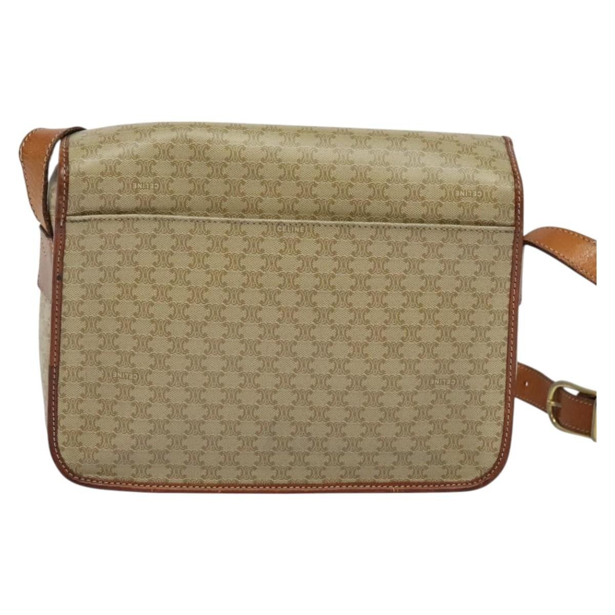 Celine Celine Vintage Macadam Shoulder Bag Canvas and Leather Size ONE SIZE - 2 Thumbnail