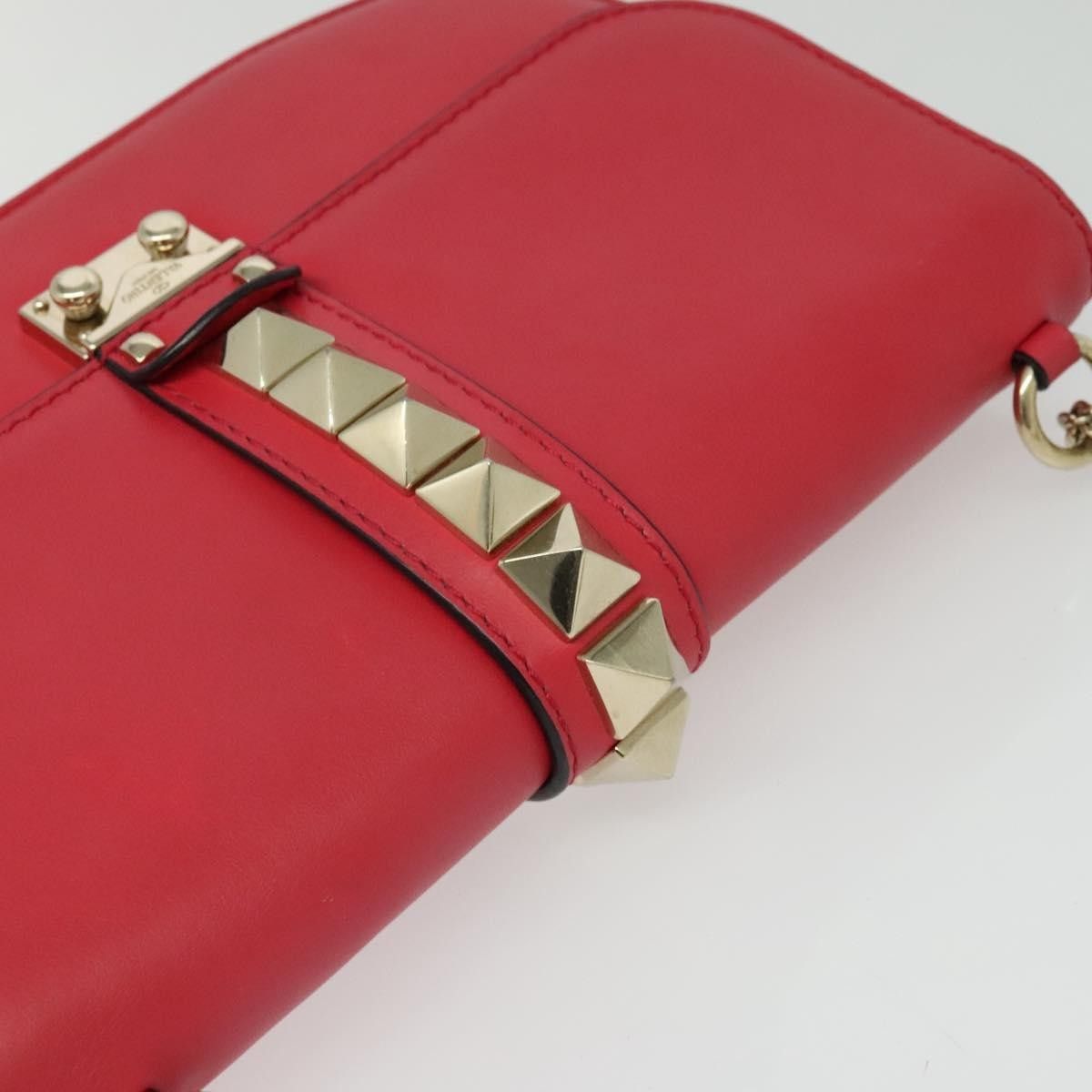 Valentino Valentino Garavani Rolling Rockstud Glam Lock Shoulder Bag Leather Size ONE SIZE - 13 Thumbnail