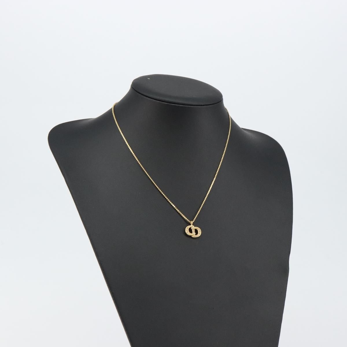 Dior Christian Dior CD Pendant Necklace Metal and Crystals Size ONE SIZE - 6 Thumbnail